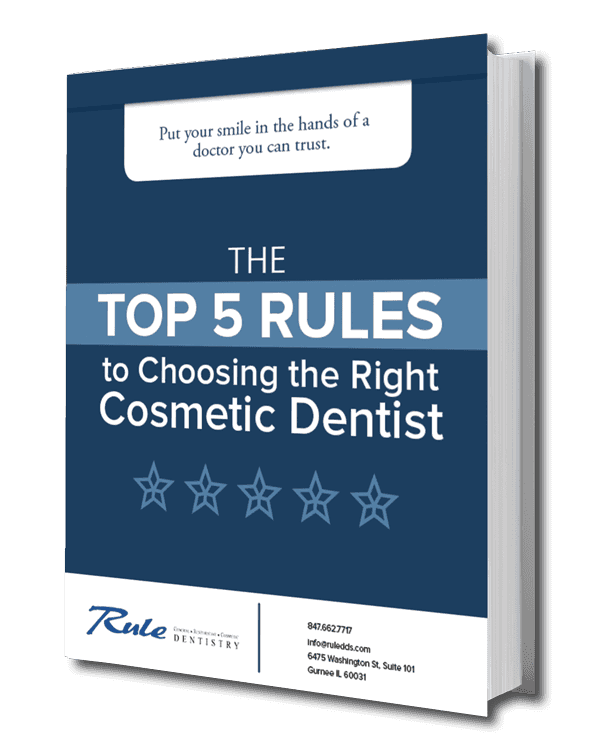 The top 5 rules to choosing the right Cosmetic Dentist Ebook cover 